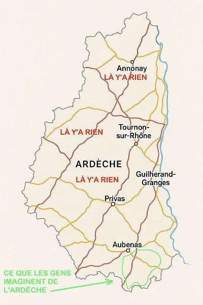 Carte Ardèche
